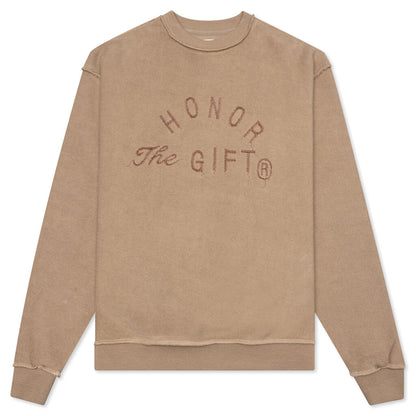Honor The Gift HTG Weathered Crewneck - Coyote