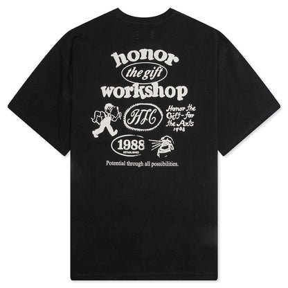 Honor Workshop Tee - Black