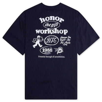 Honor Workshop Tee - Navy