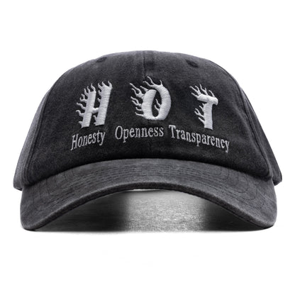 Hot Distressed Cap - Washed Black
