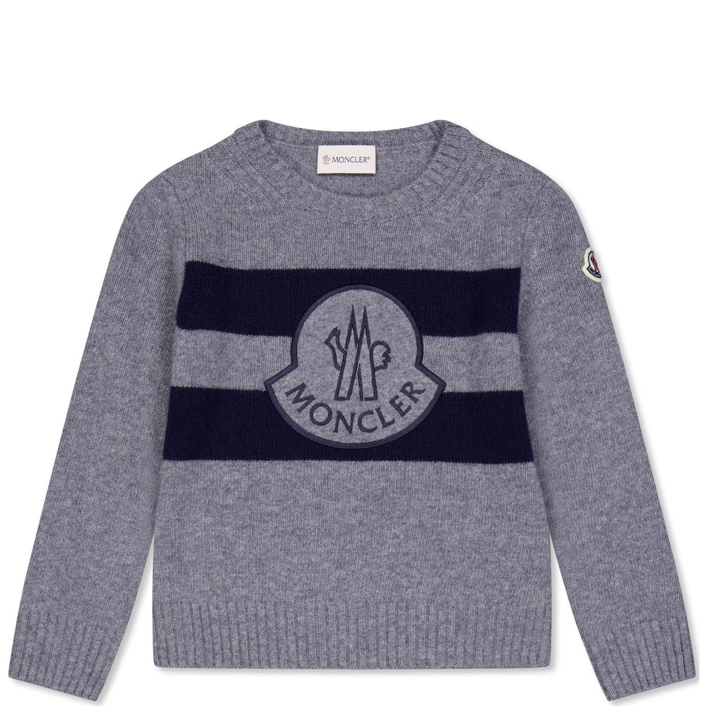 Kids Moncler Wool Logo Knit