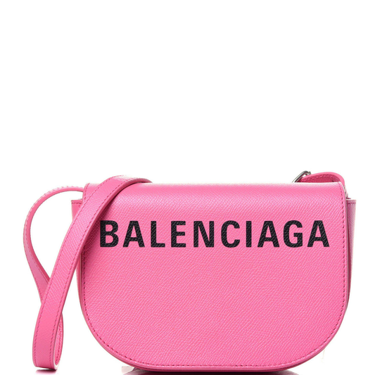Balenciaga Pink Logo Ville Day Bag