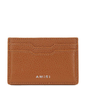 Amiri Brown Leather Logo Cardholder