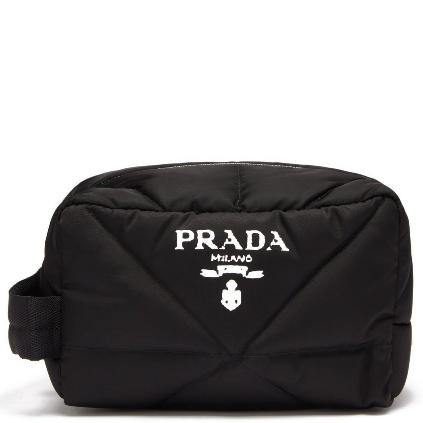 Prada Black Nylon Quilted Washbag