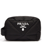 Prada Black Nylon Quilted Washbag