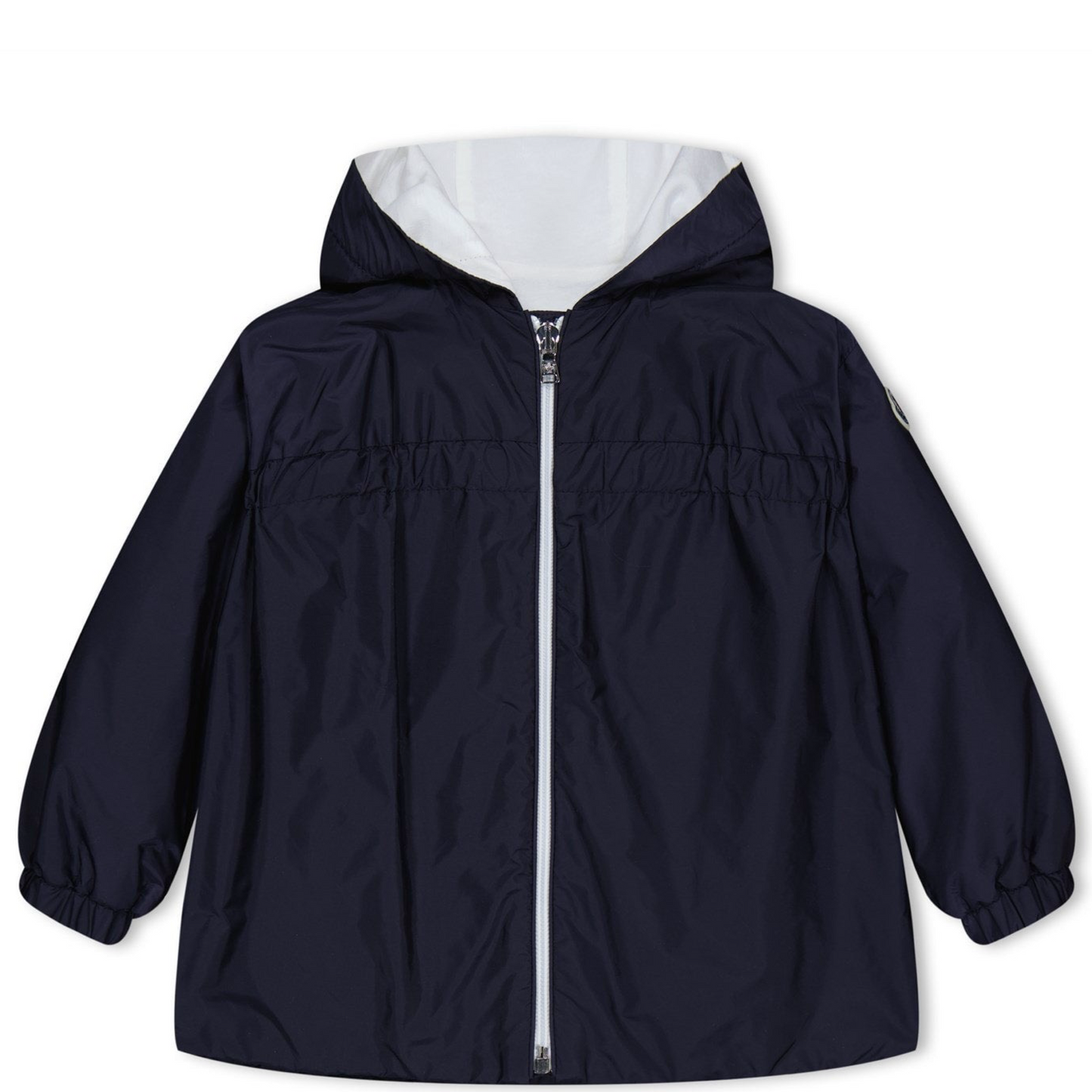 Girls Moncler Navy Raka Hooded Jacket