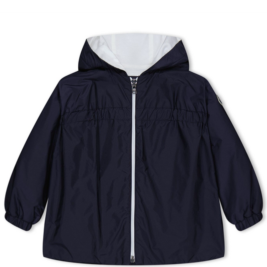 Girls Moncler Navy Raka Hooded Jacket