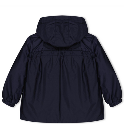 Girls Moncler Navy Raka Hooded Jacket
