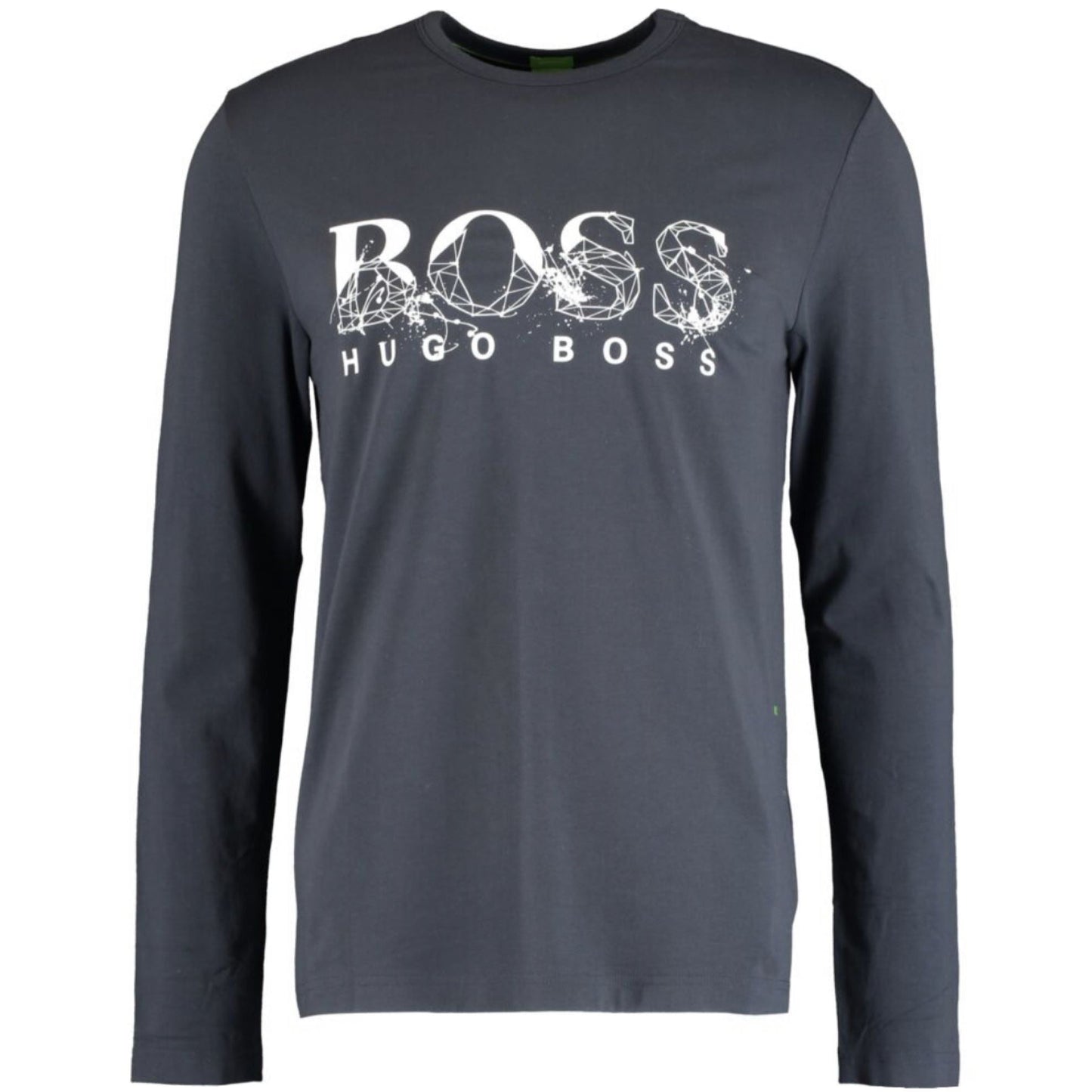 Hugo Boss Navy Printed Long Sleeve T-Shirt