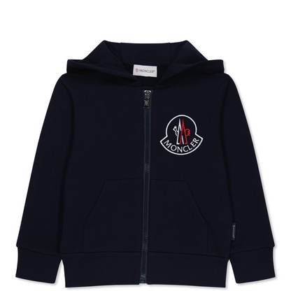 Kids Moncler Fleece Zip-Up Hoodie