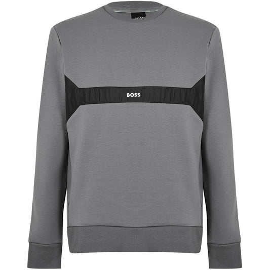BOSS Grey Small Logo Sweatshirt