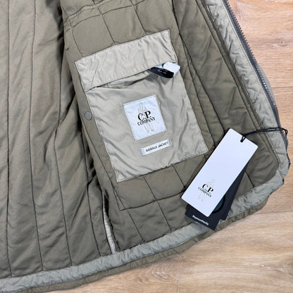 C.P. Company GD Liner Padded Goggle Jacket in Fallen Rock - Grey