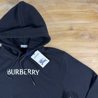 Burberry Logo Hoodie in Black