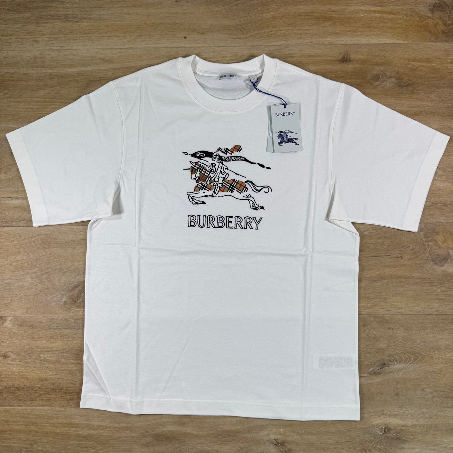 Burberry EKD Sketch T-Shirt in Chalk White