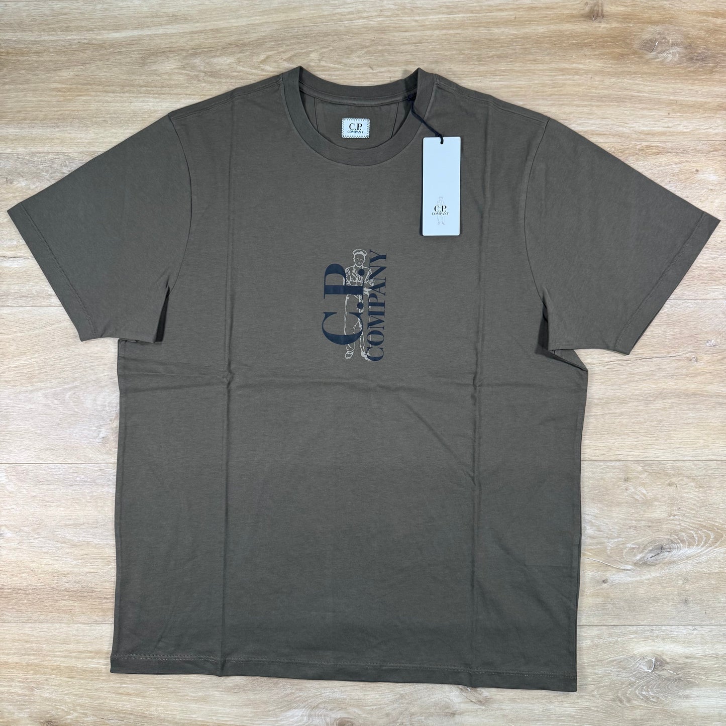 C.P. Company 30/1 Jersey T-Shirt in Ivy Green
