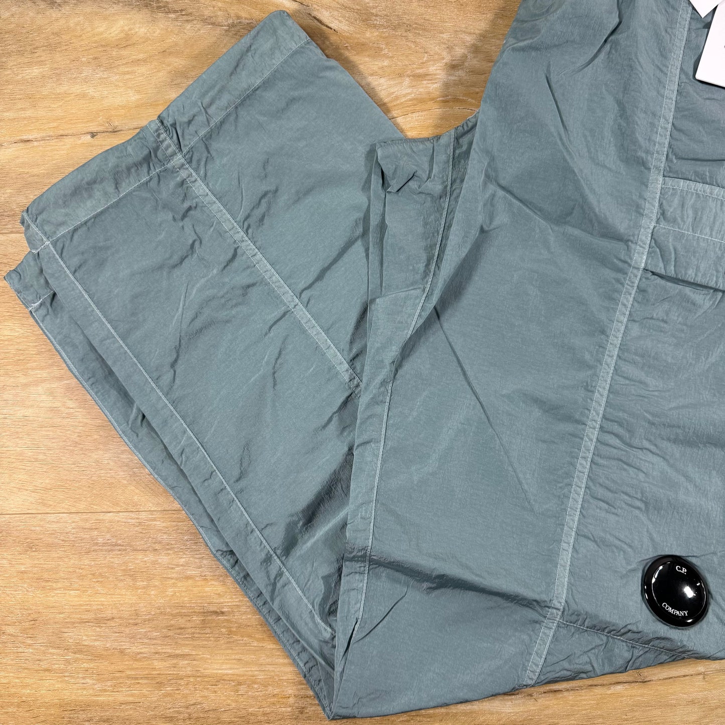 C.P. Company Chrome-R Cargo Lens Pants in Silver Blue