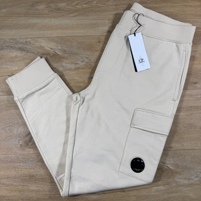 C.P. Company Diagonal Raised Fleece Lens Sweatpants in Frozen Dew
