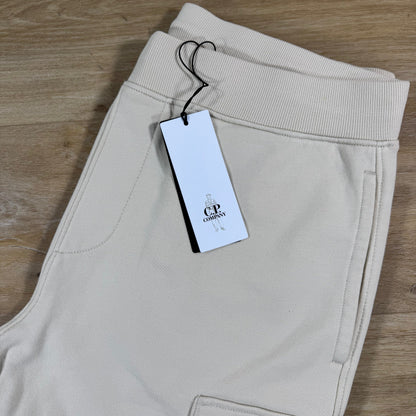C.P. Company Diagonal Raised Fleece Lens Sweatpants in Frozen Dew
