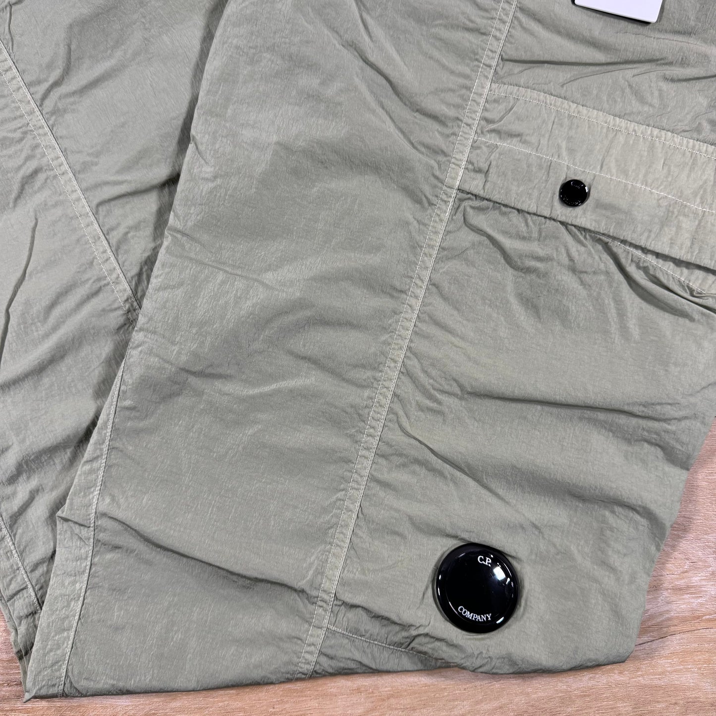 C.P. Company Chrome-R Cargo Lens Pants in Moss Gray - Green