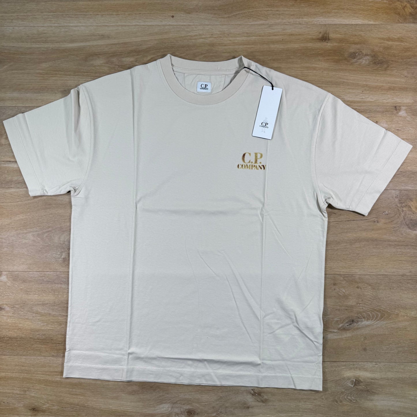 C.P. Company 30/1 Jersey Comfort Logo T-Shirt in Frozen Dew