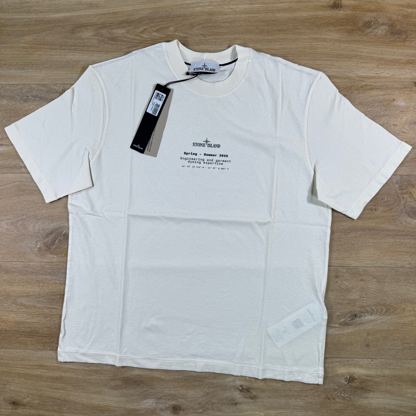 Stone Island Stone Print T-Shirt in Ivory