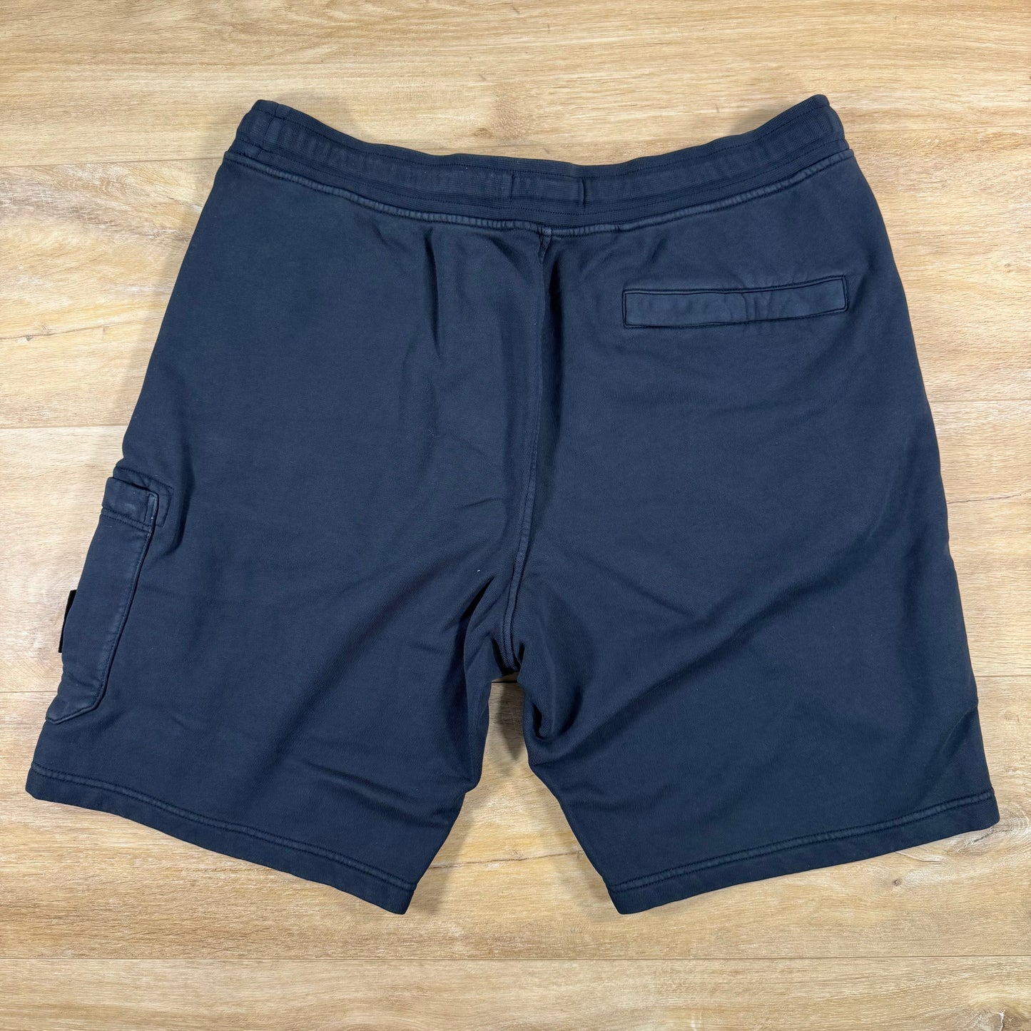 Stone Island Fleece Bermuda Shorts in Navy