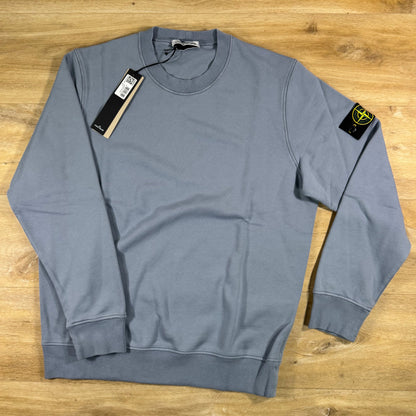 Stone Island Crewneck Fleece Sweatshirt in Avio Blue