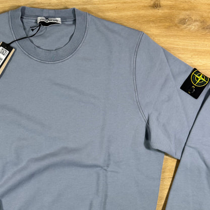 Stone Island Crewneck Fleece Sweatshirt in Avio Blue