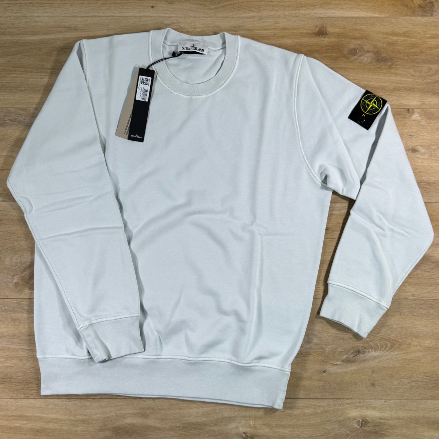 Stone Island Crewneck Fleece Sweatshirt in Sky Blue