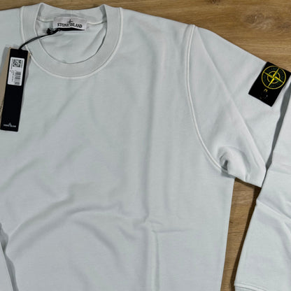 Stone Island Crewneck Fleece Sweatshirt in Sky Blue