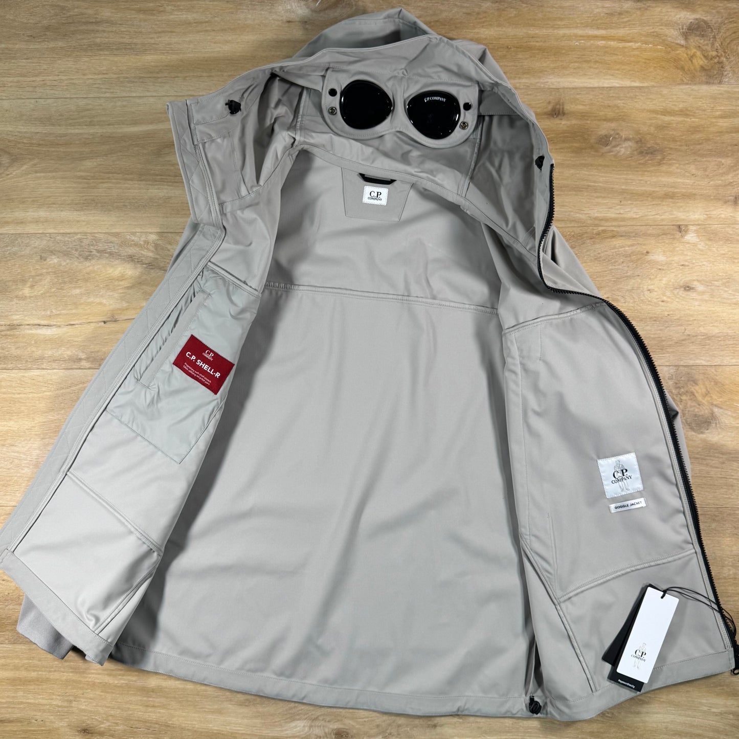 C.P. Company Shell-R Goggle Jacket in Dove