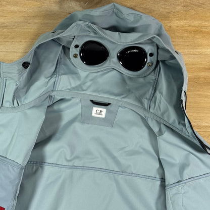 C.P. Company Shell-R Goggle Jacket in Silver Blue