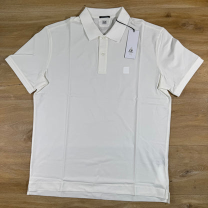 C.P. Company Metropolis Series Polo Shirt in Gauze White