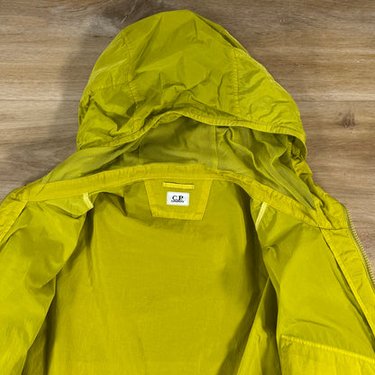 C.P. Company Chrome-R Hooded Lens Overshirt in Antique Moss - Yellow