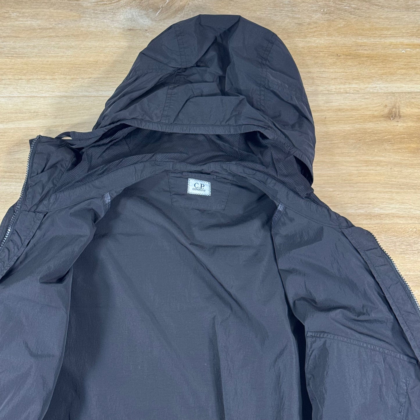 C.P. Company Chrome-R Hooded Lens Overshirt in Black