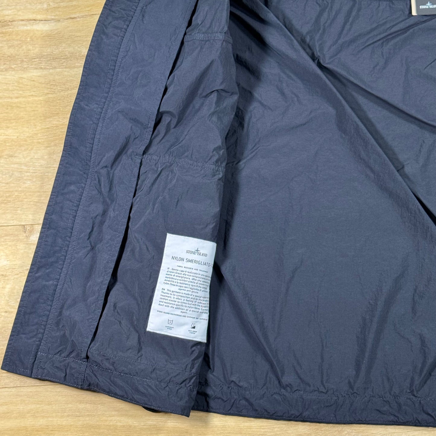 Stone Island Nylon Smerigliato-TC Short Hooded Parka in Navy