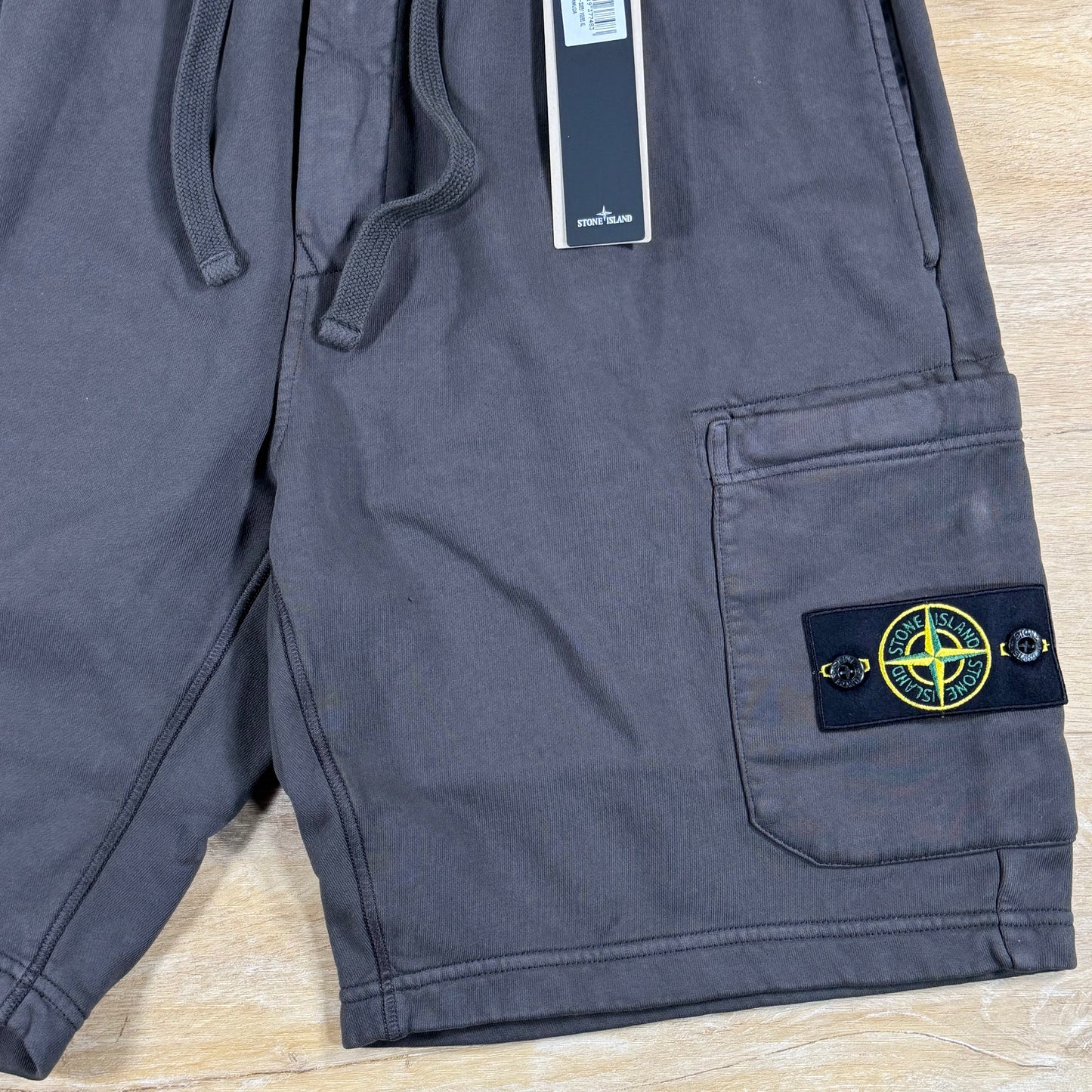 Stone Island Fleece Bermuda Shorts in Charcoal Grey