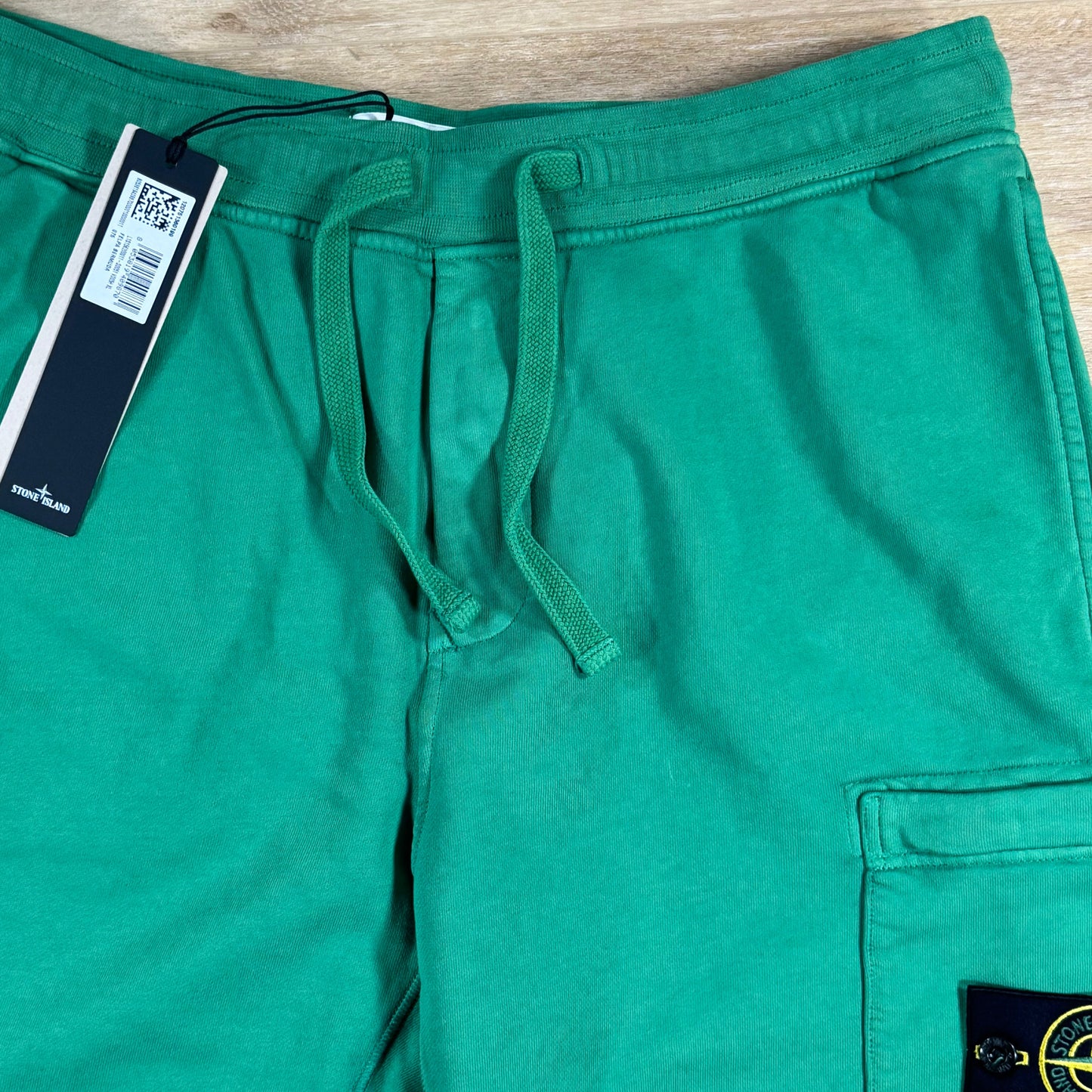 Stone Island Fleece Bermuda Shorts in Malachite - Green