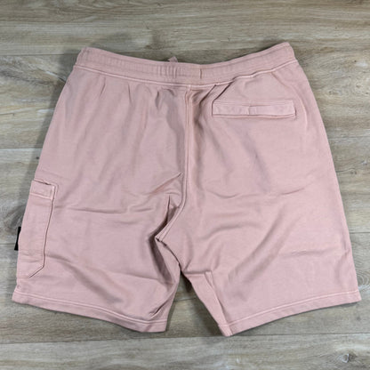 Stone Island Fleece Bermuda Shorts in Plaster Pink