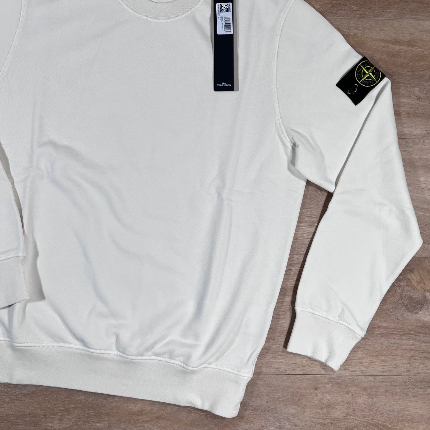 Stone Island Crewneck Fleece Sweatshirt in Ivory