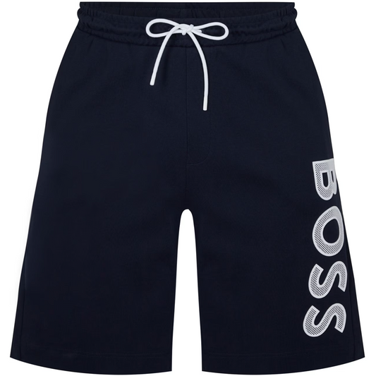 HUGO Navy Logo Sweatshorts
