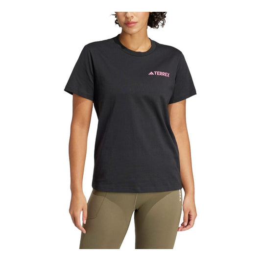 (WMNS) adidas Terrex Graphic T-Shirt Asia Sizing 'Black' IZ0449