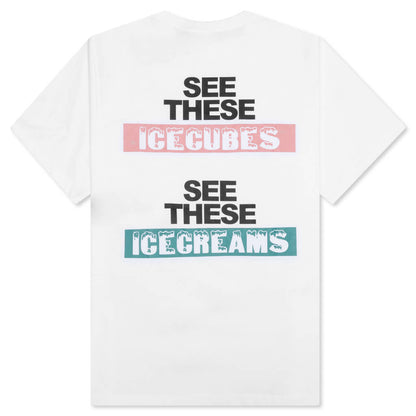 Ice Cubes S/S Tee - White