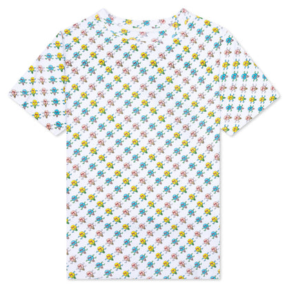 Kids Caramel S/S Knit - Bleach White