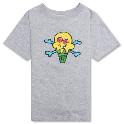 Kids Cheesecake S/S Tee - Heather Grey