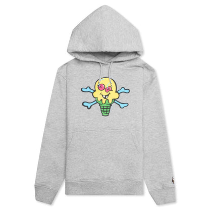 Kids Swirled Hoodie - Heather Grey