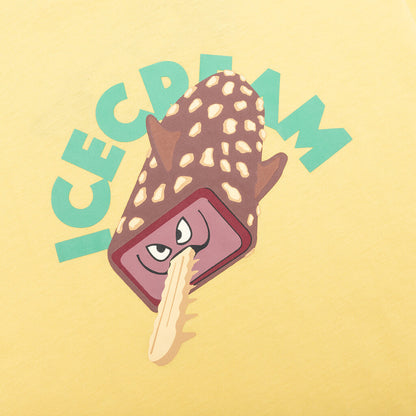 Kids Almond Fudge S/S Tee - Lemon Drop