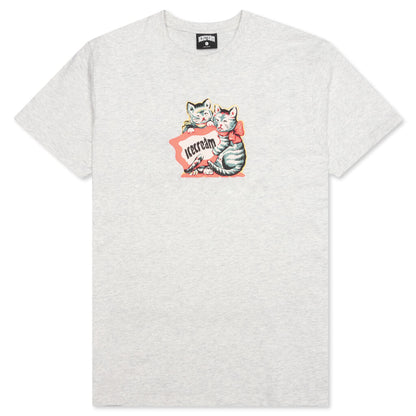 Purr Fect S/S Tee - Light Heather Grey