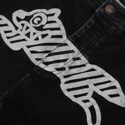 Reflective Jean - Black Jean