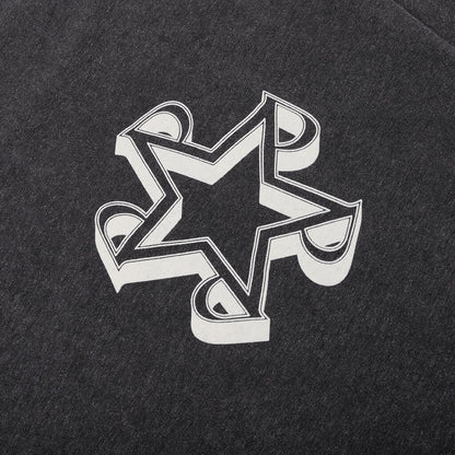 Initial Star T-Shirt - Vintage Grey